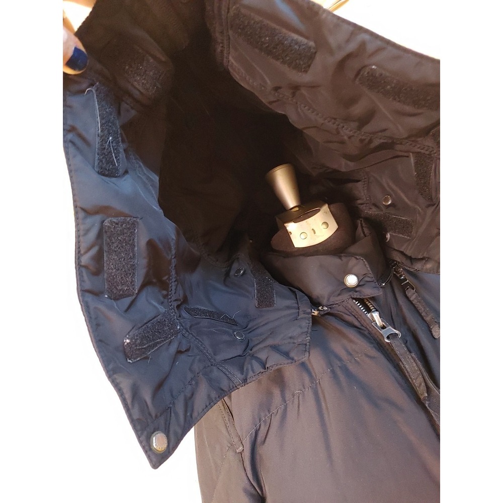 Parajumpers Masterpiece Series Womens Parka Hooded Coat Size M‎ Black Vintage - Picture 5 of 16